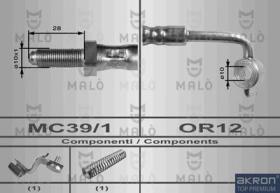 MALÓ 8555 - LAT. FRENO ANT. FORD ESCORT 90-91-92