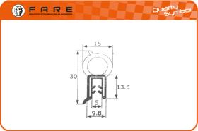 FARE 1327 - PERFIL CONTORNO MALETERO UNIVERSAL