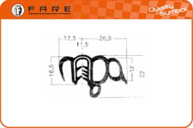 FARE 1331 - PERFIL CONTORNO PUERTAS SEAT-VW 50M