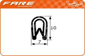 FARE PF002 - BURLETE PVC FLEXIBLE (ALMA METALIC)