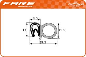 FARE PF007 - GOMA ESTANQUEIDAD PUERTA UNIVERSAL