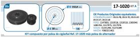 IJS 171020KIT A - KIT POLEA CIGüEñAL + POLEA ALTERNADOR  CITROëN - FORD - MAZD