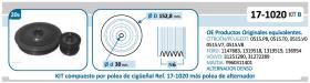 IJS 171020KIT B - KIT POLEA CIGüEñAL + POLEA ALTERNADOR  FORD - MAZDA - VOLVO