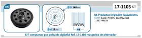 IJS 171105KIT - KIT POLEA CIGüEñAL+POLEA ALTERNADOR ADAP A BMW