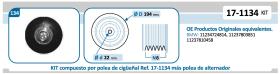 IJS 171134KIT - KIT POLEA CIGüEñAL + POLEA ALTERNADOR ADAPT.