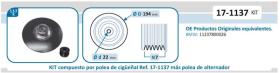 IJS 171137KIT - KIT POLEA CIGüEñAL + POLEA ALTERNADOR PARA BMW