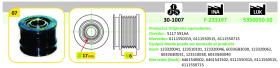 IJS 301007 - POLEA ALTERNADOR CHRYSLER - JEEP - MERCEDES