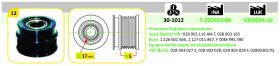 IJS 301012 - POLEA ALTERNADOR AUDI - VW