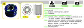 IJS 301013 - POLEA ALTERNADOR CITROëN - FIAT - FORD - LANCIA - LAND ROVER