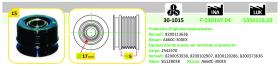 IJS 301015 - POLEA ALTERNADOR MITSUBISHI - NISSAN - RENAULT