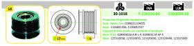 IJS 301018 - POLEA ALTERNADOR SEAT - SKODA - VW