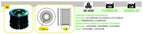 IJS 301020 - POLEA ALTERNADOR MERCEDES BENZ