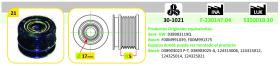 IJS 301021 - POLEA ALTERNADOR  SEAT - VW