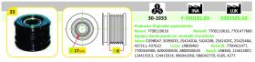 IJS 301033 - POLEA ALTERNADOR RENAULT - DACIA - NISSAN