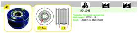 IJS 301043 - POLEA ALTERNADOR AUDI - VW