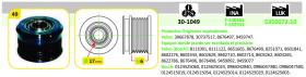 IJS 301049 - POLEA ALTERNADOR VOLVO
