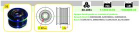 IJS 301051 - POLEA ALTERNADOR RENAULT