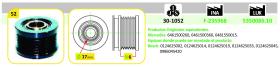 IJS 301052 - POLEA ALTERNADOR MERCEDES BENZ