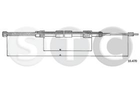 STC T480313 - CABLE FRENO C15 ALL (ACH 7664)DERR