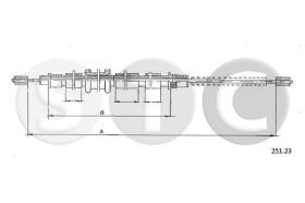 STC T480476 - CABLE FRENO 33 CON ABS DER