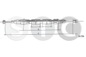STC T480554 - CABLE FRENO 200 ALL (DISC BRAKDERR
