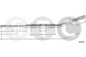STC T480629 - CABLE FRENO 1602-1802-2002 DER