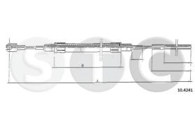 STC T480644 - CABLE FRENO 728-733-735 DER