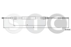 STC T480660 - CABLE FRENO SERIE 5 ALL  W/N DER