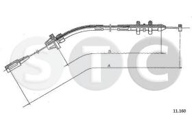 STC T480671 - CABLE ACELERADOR 316- 318 -  3