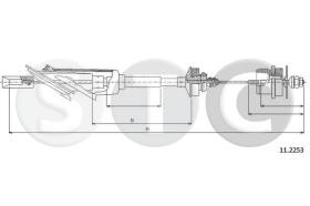 STC T480718 - CABLE EMBRAGUE SAXO