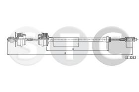 STC T480734 - CABLE EMBRAGUE C 15 BZ 1118CC-