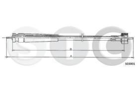 STC T480759 - CABLE CUENTAKILOMETROS 2CV ALL