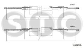 STC T480844 - CABLE FRENO ZX ALL 1,4-1,8-1,9TDS àCH.7330 (DRUM B