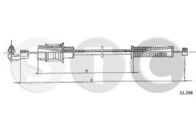 STC T480879 - CABLE ACELERADOR VISA DIESEL -