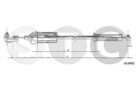 STC T480896 - CABLE ACELERADOR AX 1,0 - 1,1