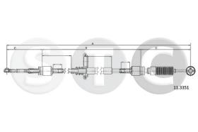 STC T480907 - CABLE CAMBIO VIANO (639) ALL
