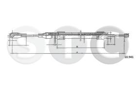 STC T480924 - CABLE FRENO 200-220-230-240-25