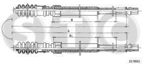 STC T480930 - CABLE FRENO 309B-309D-L408G