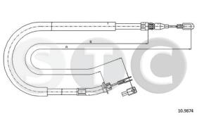 STC T480962 - CABLE FRENO SPRINTERMOD.741.40DERR