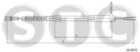 STC T481015 - CABLE FRENO 300-400-500-600 ALL SE-SEL MOD SX-LH