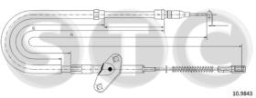 STC T481017 - CABLE FRENO L408D-L410D ALL SX-LH