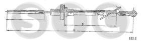 STC T481055 - CABLE EMBRAGUE A112 ALL