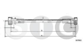 STC T481168 - CABLE CUENTAKILOMETROS 500 F -