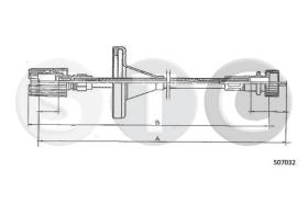 STC T481177 - CABLE CUENTAKILOMETROS PANDA 4