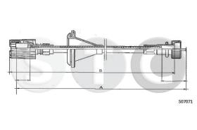 STC T481180 - CABLE CUENTAKILOMETROS REGATA
