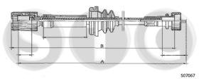 STC T481204 - CABLE CUENTAKILóMETROS 124 SPYDER EUROPA MM.?1650