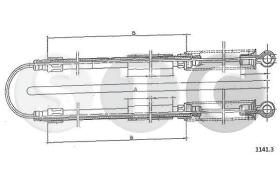 STC T481266 - CABLE FRENO 128 ALL TRAS