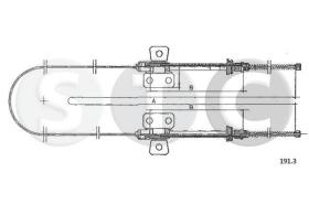 STC T481271 - CABLE FRENO 132 ALL TRAS