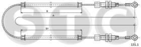 STC T481273 - CABLE FRENO 500 D-F/GIARDINIERA