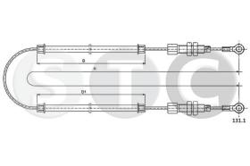 STC T481273 - CABLE FRENO 500 D-F/GIARDINIERDERR